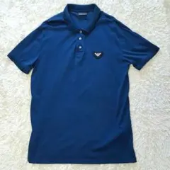 EMPORIO ARMANI ポロシャツ ブルー系 XL 洗濯済のサムネイル