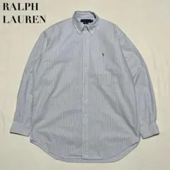 RALPH LAUREN BLAKE ストライプ 長袖シャツ M 実寸XL程度のサムネイル