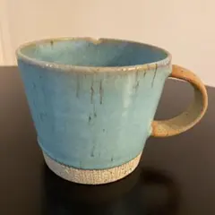 美濃焼　ターコイズブルー マグカップ
