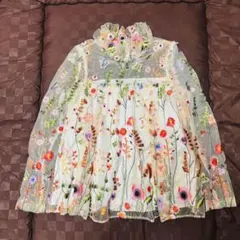 シスタージェーン　sister Jane 花柄刺繍 シアーブラウス　乙女心　Mのサムネイル