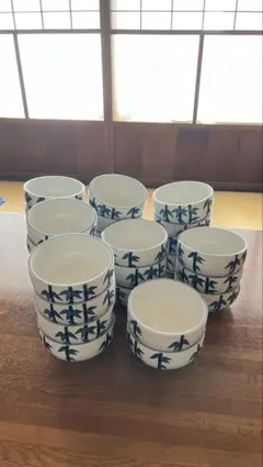＊昭和レトロ ＊竹模様 中鉢 28個セット 大量まとめ売り
