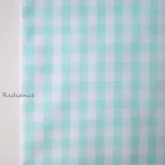 240.チェック柄 薄シーチング コットン はぎれ布 生地 ベビーブルー