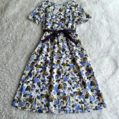 ✨新品✨ J.PRESS ジェイプレス M 花柄ワンピース 半袖 きれいめ