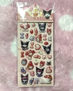 サンリオ　マイメロ　クロミ 3Dシール　ボンボン