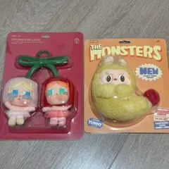 CRY BABYチェリー&LABUBUエビフライイヤホンケース2点セット