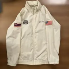 【L】DART SPORT ダルクスポーツ　オフホワイト　ナイロンジャケット