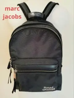 極美品 マークジェイコブス 定価3.8万円 バックパック 缶バッジ付き 