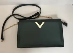 お値下げ❣️PLSTのショルダーバッグ　ダークグリーンのサムネイル