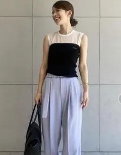 新品　Mila Owenミラオーウェン　ニットベア&シアートップスのサムネイル