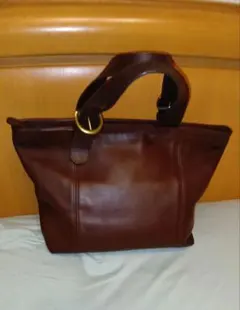 オールドコーチCOACHハンドバッグ茶色美品のサムネイル
