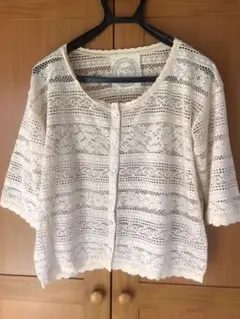 7分袖レース編み