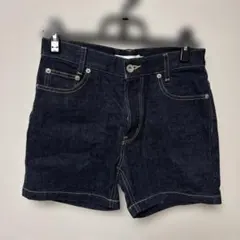 JEJUN デニム　ショートパンツ ダークブルー ポケット付き　Sサイズ　美品