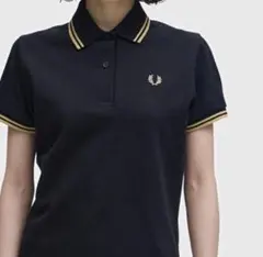 フレッドペリーポロシャツ UK 10 イエローストライプ