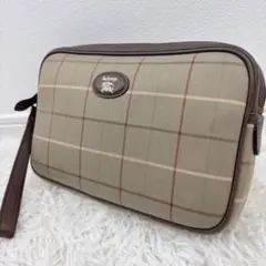 Burberrysバーバリーズ ノバチェック クラッチ セカンドバッグ ベージュ
