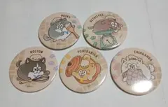 松犬 トレーディング缶バッジ 5点セット