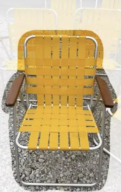 【ニチエス】GARDEN CHAIR ガーデンチェア イエロー 1脚のサムネイル
