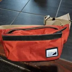 Master-piece マスターピース ボディバッグ オレンジ　一部黒スエード