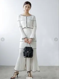 SNIDEL クロシェニットセットアップ