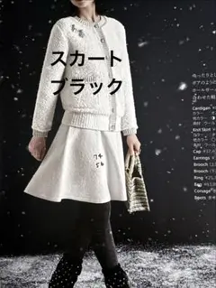 René⭐️ニットフレアスカート⭐️2025AW ⭐️ブラック⭐️38⭐️極美品のサムネイル