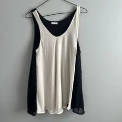 Weaver バイカラー ノースリーブ　夏服