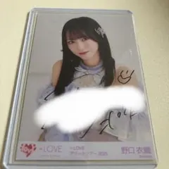 イコラブ 野口衣織 生写真 直筆 絶対アイドル辞めないで - メルカリ