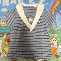 familiar ファミリア Tシャツ 100 ボーダー 船刺繍のサムネイル
