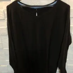 grove黒 Vネック ニット 長袖 トップス