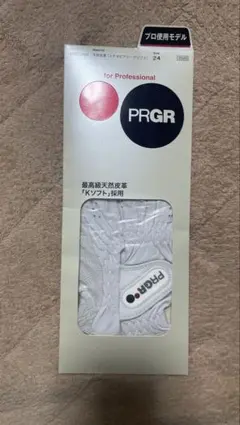PRGR PRG-35N ゴルフグローブ ホワイト 24cm
