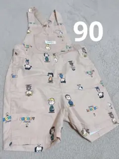 も*い様 PEANUTS スヌーピー　90 オーバーオール