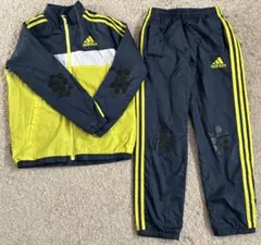 adidas ジャージ 上下セット ネイビー イエロー
