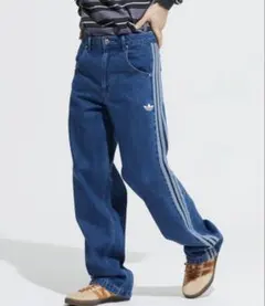 新品 adidas アディカラー デニム ファイヤーバードパンツ 30inchのサムネイル