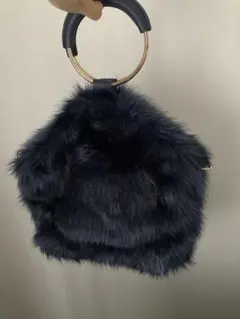 新品　ファーショルダーバッグ　ハンドバッグ　2way