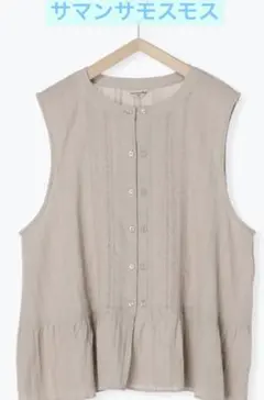 サマンサモスモス SM2 トップス ドビー織 レース コットン ブラウス