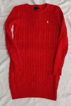 Ralph Lauren ケーブルニットワンピース M (8-10)
