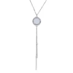 シルバー ロングネックレス リバーシブル　G