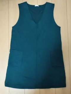 Honeys　ジャンパースカート　ワンピース　ダークグリーン