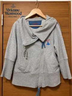 美品 Vivienne Westwood変形ジップ パーカー オーブ刺繍のサムネイル