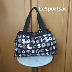 LeSportsac ロゴ総柄 バッグ（ブラック×ホワイト×グレー）のサムネイル