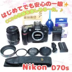 ✨最終在庫処分✨Nikon D70s✨標準＋望遠Wレンズ すぐ撮影 CCDの色味