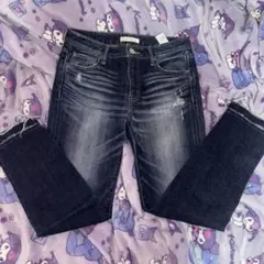 ‍‪‪MOUSSY スキニー デニム 27 ダメージ