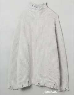 JEANASIS★クラッシュハイネックニット