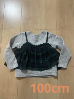 子供服　トレーナー　長袖　裏起毛　女の子　100cm