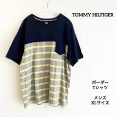 【お値引き可】TOMMY HILFIGER ボーダーTシャツ XL 胸ポケット