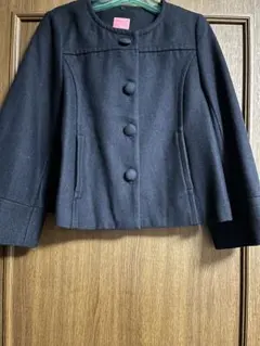 Ray BEAMS ノーカラーコート　ショート丈