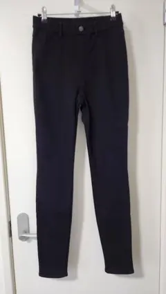 ユニクロ ヒートテックウルトラストレッチレギンスパンツ ブラックM丈長め