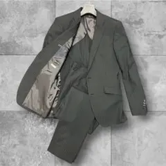 【極美品】P.S.FA コレクションモデル スーツ A7 XL 黒 ストライプのサムネイル