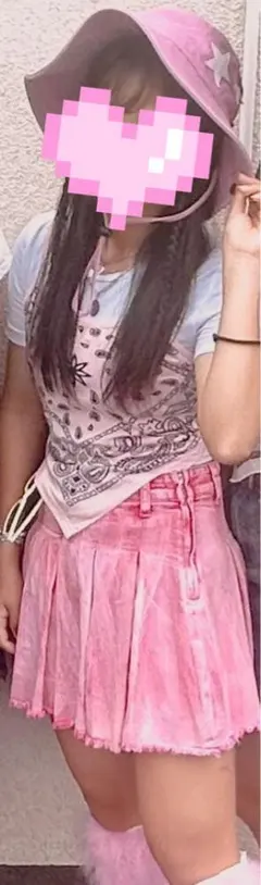 ハロウィン 文化祭 球体 ピンクカウガールコスプレ3点セット