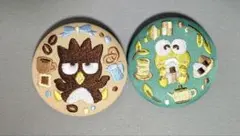 サンリオ　刺繍缶バッジ　2個