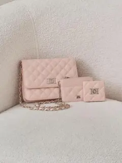 ♡ ダーリッチ Darich ♡ DDロゴキルティングトラベルセット ピンク