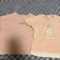 GLOBAL WORK キッズ Tシャツ 2枚セット 90cmのサムネイル